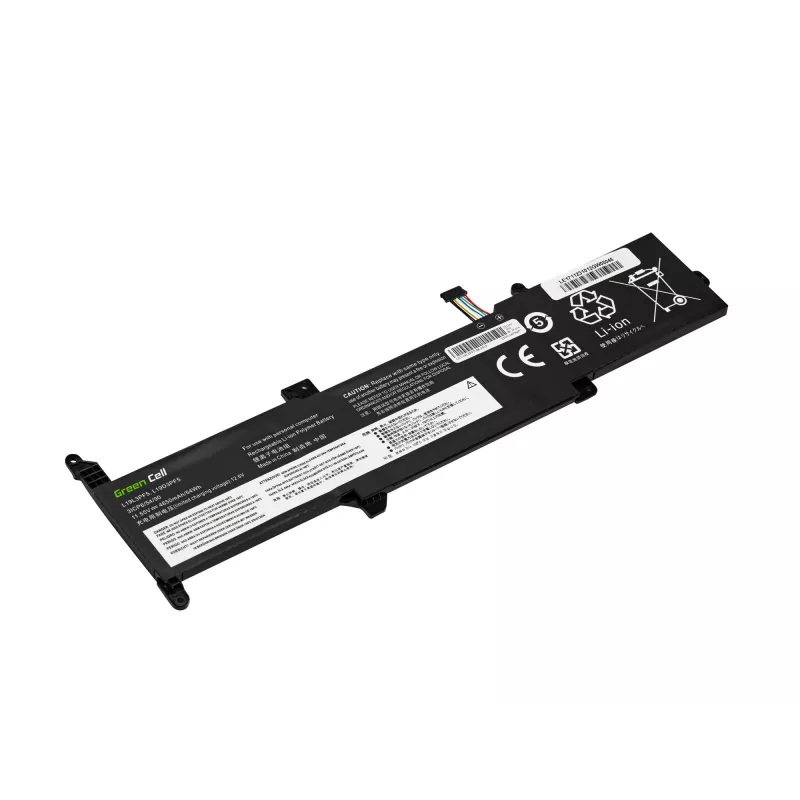 Aku roheline Cell LE171 Lenovo IdeaPad jaoks (LiPo 4650 mAh, must)