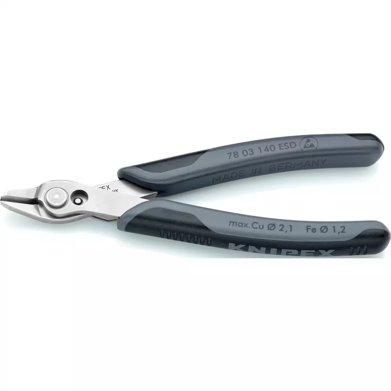 KNIPEX Super Knips XL ESD - traadilõikurid - 1,23 cm - 9,2 mm - 2,1 mm - 9,2 mm - kaitse elektrostaatilise lahenduse (ESD) eest