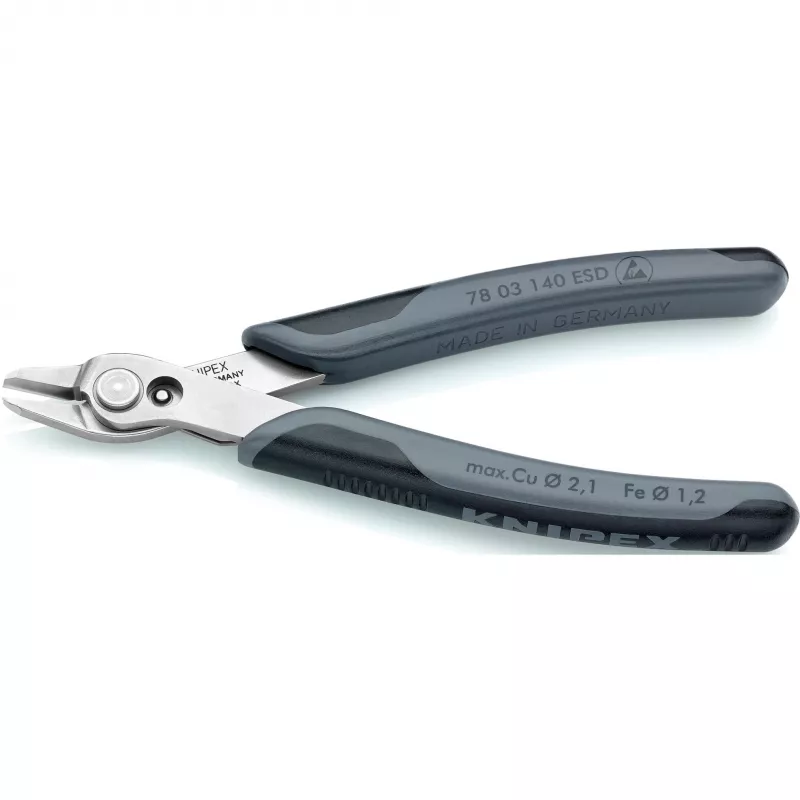 KNIPEX Super Knips XL ESD - traadilõikurid - 1,23 cm - 9,2 mm - 2,1 mm - 9,2 mm - kaitse elektrostaatilise lahenduse (ESD) eest