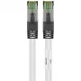 Goobay CAT 8.1 paigalduskaabel, S/FTP (PiMF), valge, 0,5 m - LSZH halogeenivaba, vask AWG 24 (55123)