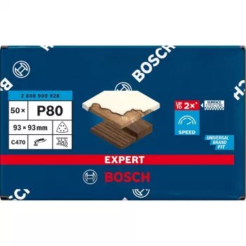 Kolmnurklihvpaber Bosch C470 K80 93×93 mm