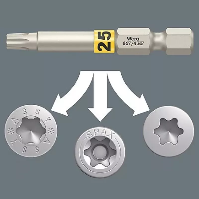 Wera Bit-Check 6 Wood TORX HF 1 (05056470001)