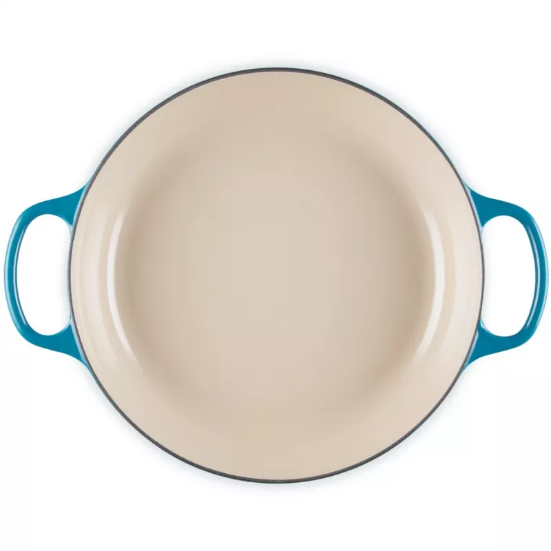 Le Creuset Signature madal pajaroog ümmargune 30cm sügav sinakasroheline (21180306422430)
