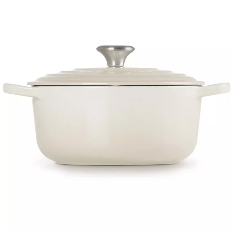 Le Creuset Signature’i ümmargune ahjuvorm 22 cm Meringue kreem (21177227164430)