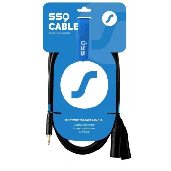 SSQ kaabel Jack Stereo 3.5 mm to 2x XLR Male MIXLR3 — 3 m audio kaabel