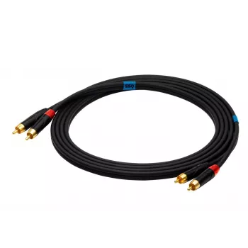 SSQ RCARCA3 - Kaabel 2x RCA - 2x RCA - 3 m, Must