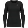 Odlo BL TOP crew neck l/s MERINO 200 naiste T-särk, suurus S, must