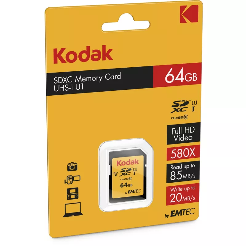 Emtec 64GB SDXC UHS-I mälukaart EKMSD64GXC10K