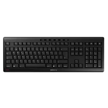 Juhtmeta klaviatuur CHERRY STREAM klaviatuur WIRELESS QWERTY Must