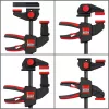 Lauaklamber Bessey EZR15SET ühekäeline, 150 mm kinnituslaius, 60 mm suu sügavus, must/punane