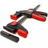 Lauaklamber Bessey EZR15SET ühekäeline, 150 mm kinnituslaius, 60 mm suu sügavus, must/punane