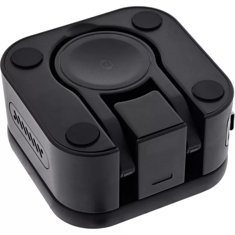Sisene juhtmevaba laadija InLine 33392T kõrvaklappidele, peakomplektidele, nutitelefonidele ja nutikelladele — USB-toide 9/12 V, must