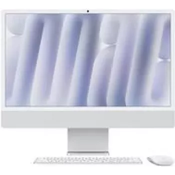 APPLE iMac Z1E2 59,62cm 23,5tolline standardklaas M4 8C CPU/8C GPU/16C N.E. 16GB 512GB SSD Gbit Eth MM MaKey DE Silver (Z1E2-MWUC3D/A-078PO4)