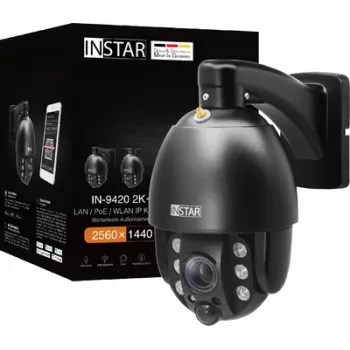 PTZ IP valvekaamera Instar IN-9420 (mudel 14091) 2K+ 2560x1440, WLAN, LAN, PoE, IP66, must