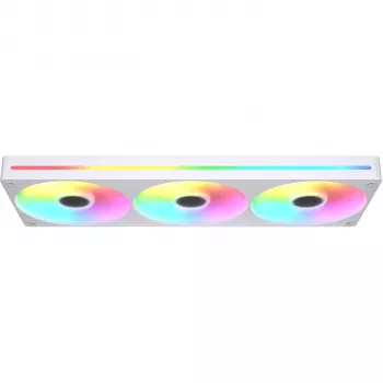 COUGAR Unity360-FB 360 mm ühe raamiga ARGB PWM vastupidise suunaga ventilaator, 120 mm x3, 700–1600 RPM, FDB, valge