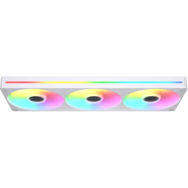COUGAR Unity360-FB 360 mm ühe raamiga ARGB PWM vastupidise suunaga ventilaator, 120 mm x3, 700–1600 RPM, FDB, valge
