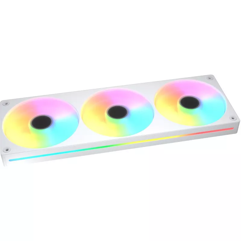 COUGAR Unity360-FB 360 mm ühe raamiga ARGB PWM vastupidise suunaga ventilaator, 120 mm x3, 700–1600 RPM, FDB, valge