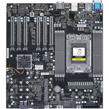 Supermicro - Emaplaat M12SWA-TF - E-ATX - Socket sWRX8 - AMD WRX80 kiibistik - USB-C Gen2, USB 3.2 Gen 1, USB 3.2 Gen 2, USB-C Gen 2x2 - 10 Gigabit LAN, Gigabit LAN - Pardagra