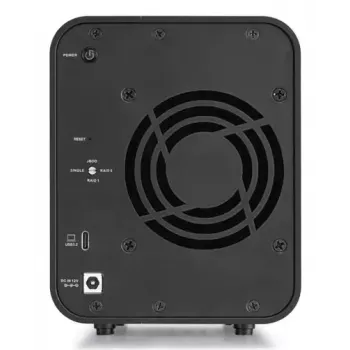 TerraMaster D5 HYBRID kettamassiiv lauaarvutile must 5 draivi HDD SSD