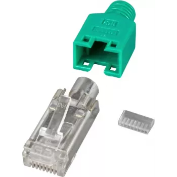 EFB Elektronik Manufacturer RJ45-pistik STP TM11 roheline 100 tk 3-elemendiline Cat - Kaabli-/Adapterikomplekt - Võrk
