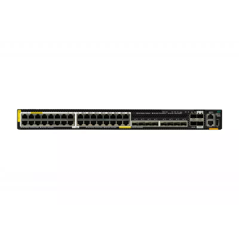 HPE Aruba Networking CX 6300M 32p SmtRt 5G CL8 8p SFP+ 10G LRM 2p SFP56 50G 2p SFP28 25G MACsec lüliti