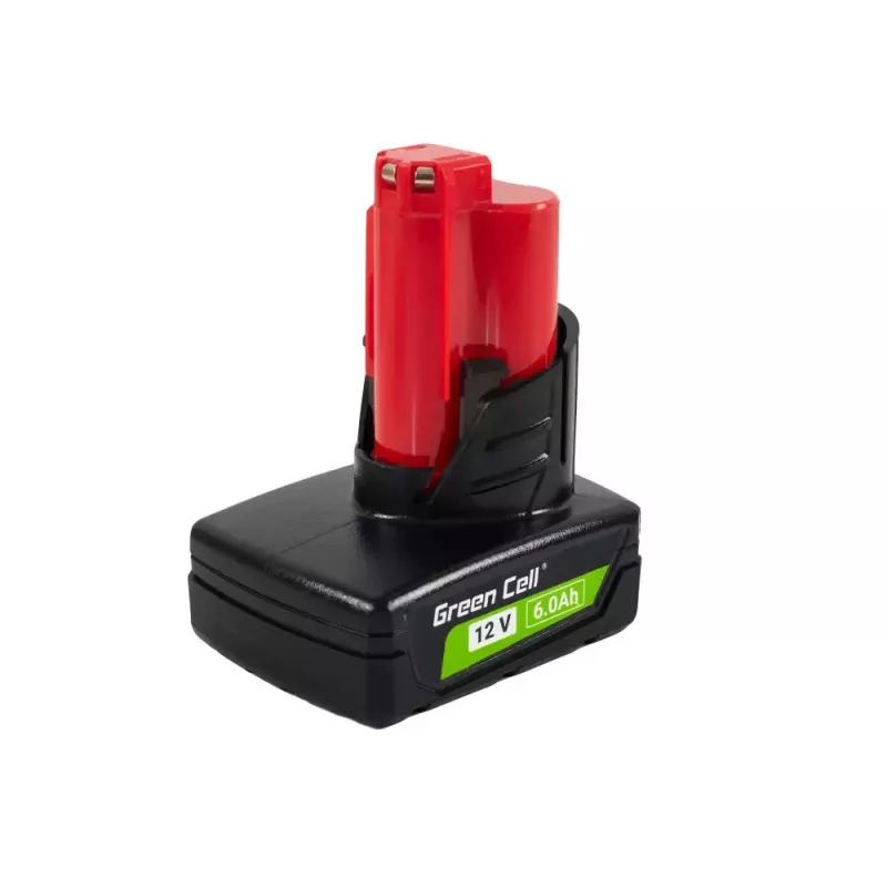 Juhtmeta tööriista aku Green Cell PTML12V6 12V Li-Ion 6 Ah, mõõtmed 6,6×9×11,1 cm