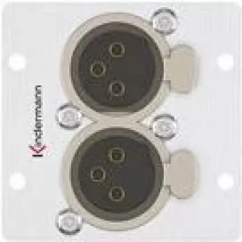 Pistikupesa 2 x XLR Kindermann 7444000579
