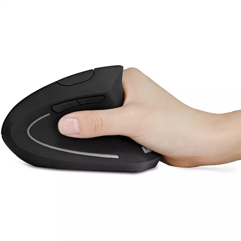 Anker Innovations Anker Vertical Ergonomic - Vertikale Maus - optisch - 5 Tasten - kabellos - 2.4 GHz - kabelloser Empfänger (USB) (A7852011)