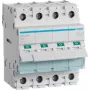 Kaitselüliti Hager SBN463 — 63 A, mähise pinge kuni 440 V, 4 moodulit, IP20