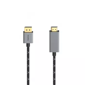 Video kaabliadapter Hama 00200506 1,5 m DisplayPort-HDMI, must
