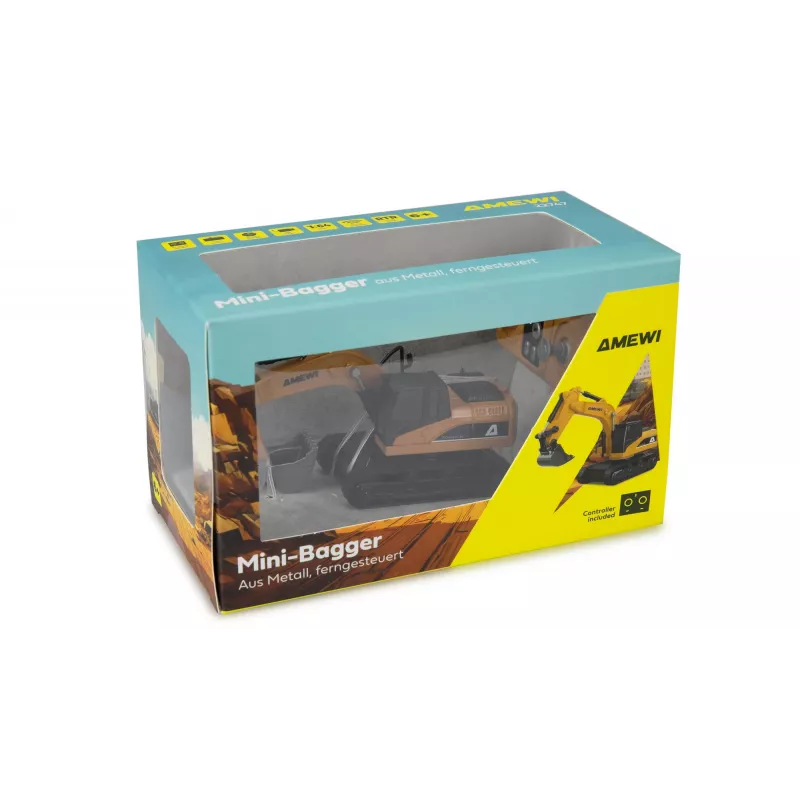 Ekskavaatori RC-mudel Amewi 22747 mõõtkavas 1:64, elektrimootoriga, alates 6. eluaastast