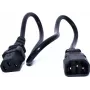 Toitekaabel Zebra CS-CAB-IEC 0,5m C13 C14 Adapter