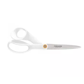 Fiskars F061200487 kontori- ja meisterduskäärid, sirge lõige, roostevaba teras, valge