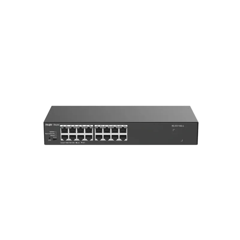Mittehallitav kommutaator Ruijie Networks RG-ES116G-L L2 Gigabit Ethernet 16 porti