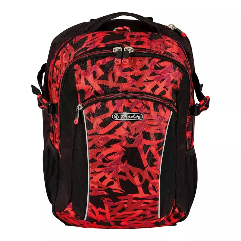 Spordiseljakott Herlitz Ultimate Graffiti Must Punane
