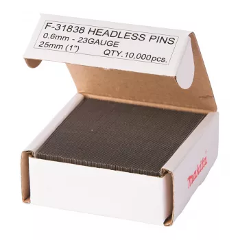 Makita F-31838 tsingitud naelad, 0,6 x 25 mm, 23 Ga, 10000 tk