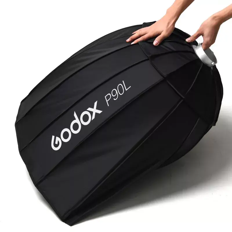 Softbox Godox P90L 90cm Must Nailon Polüester koos difuusoritega