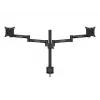 Multibrackets M VESA lauahoidik Officeline Dual must klamber/läbipoltimine 16 kg 15-30 tolli