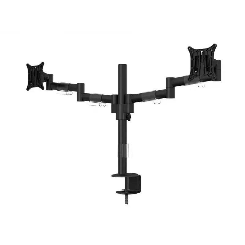 Multibrackets M VESA lauahoidik Officeline Dual must klamber/läbipoltimine 16 kg 15-30 tolli