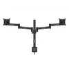 Multibrackets M VESA lauahoidik Officeline Dual must klamber/läbipoltimine 16 kg 15-30 tolli