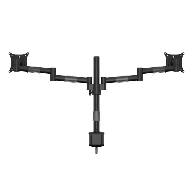 Multibrackets M VESA lauahoidik Officeline Dual must klamber/läbipoltimine 16 kg 15-30 tolli