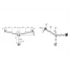Multibrackets M VESA lauahoidik Officeline Dual must klamber/läbipoltimine 16 kg 15-30 tolli