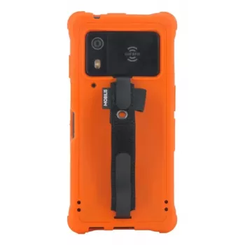 Mobilis PROTECH - ümbris - ohutusalune oranž+ käepael Zebra EM45 jaoks - Pantone 021C - pehme (052069)