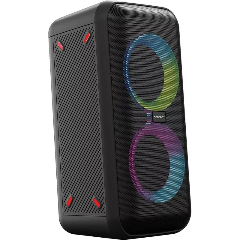 Bluetooth kõlar FERGUSON REGENT Power Audio 400BT RGB 60W FM USB AUX DSP must
