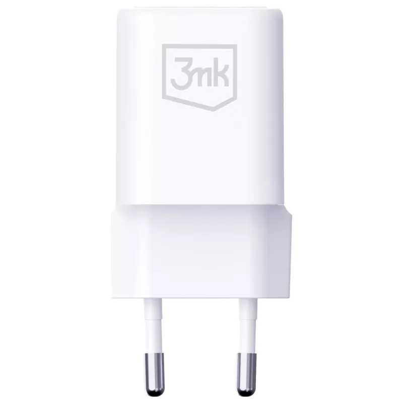 Seinalaadija 3MK Hyper Charger PD 33W GaN QC4+ valge — USB‑C PD 33W, GaN, Quick Charge 4+