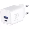 Seinalaadija 3MK Hyper Charger PD 33W GaN QC4+ valge — USB‑C PD 33W, GaN, Quick Charge 4+