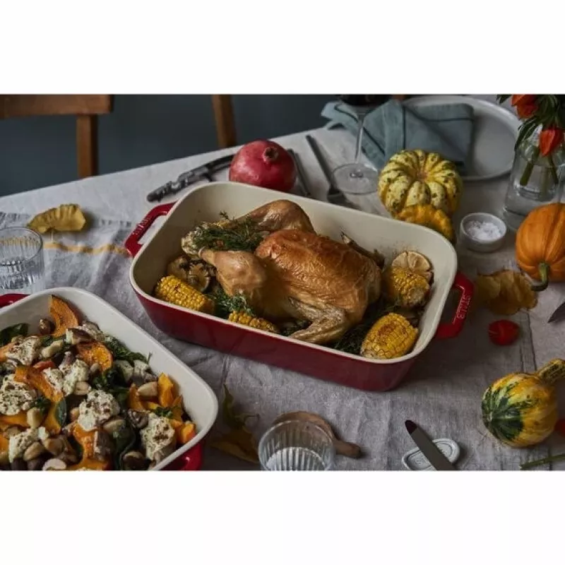 ZWILLING Staub Ceramic ristkülikukujuline küpsetuskomplekt 3 tk, punane, max 300°C
