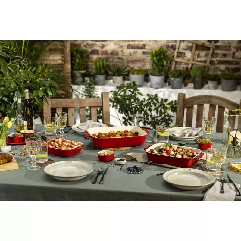 ZWILLING Staub Ceramic ristkülikukujuline küpsetuskomplekt 3 tk, punane, max 300°C