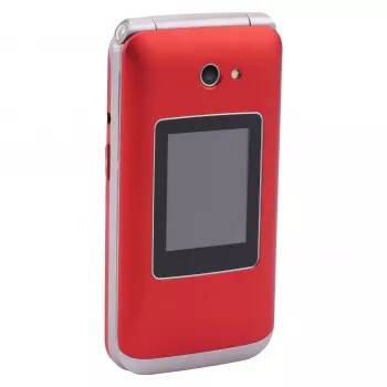 Flip-telefon Olympia VITUS 4G — 2,8-tolline (7,11 cm) LCD, Bluetooth, FM-raadio, 147 g, punane