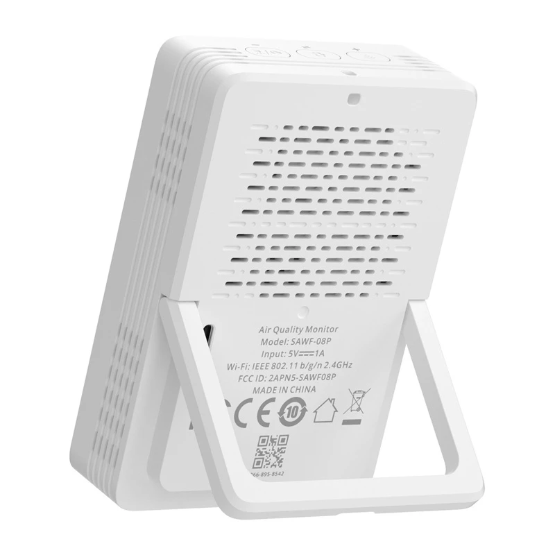 Sonoff AirGuard CO2 SAWF-08P WiFi LCD õhukvaliteedi mõõtur